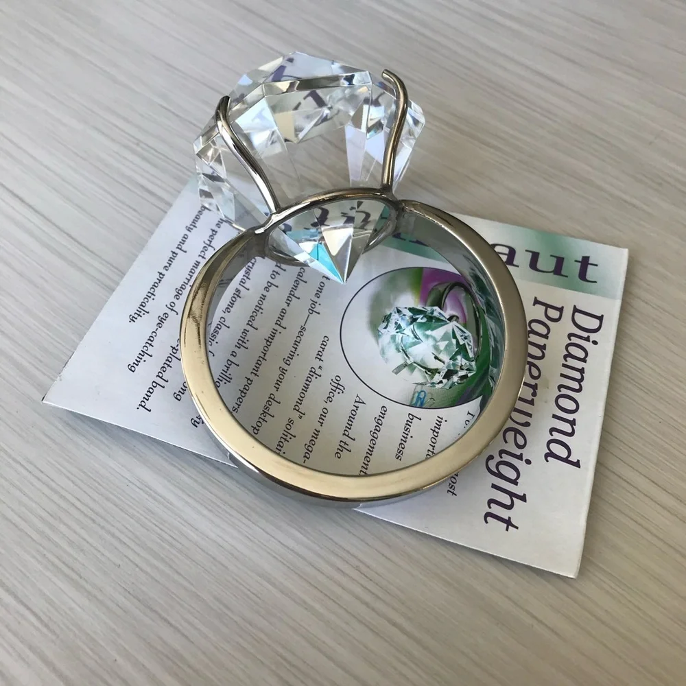 Diamond Engagement Ring Paperweight - Picture 4 of 6